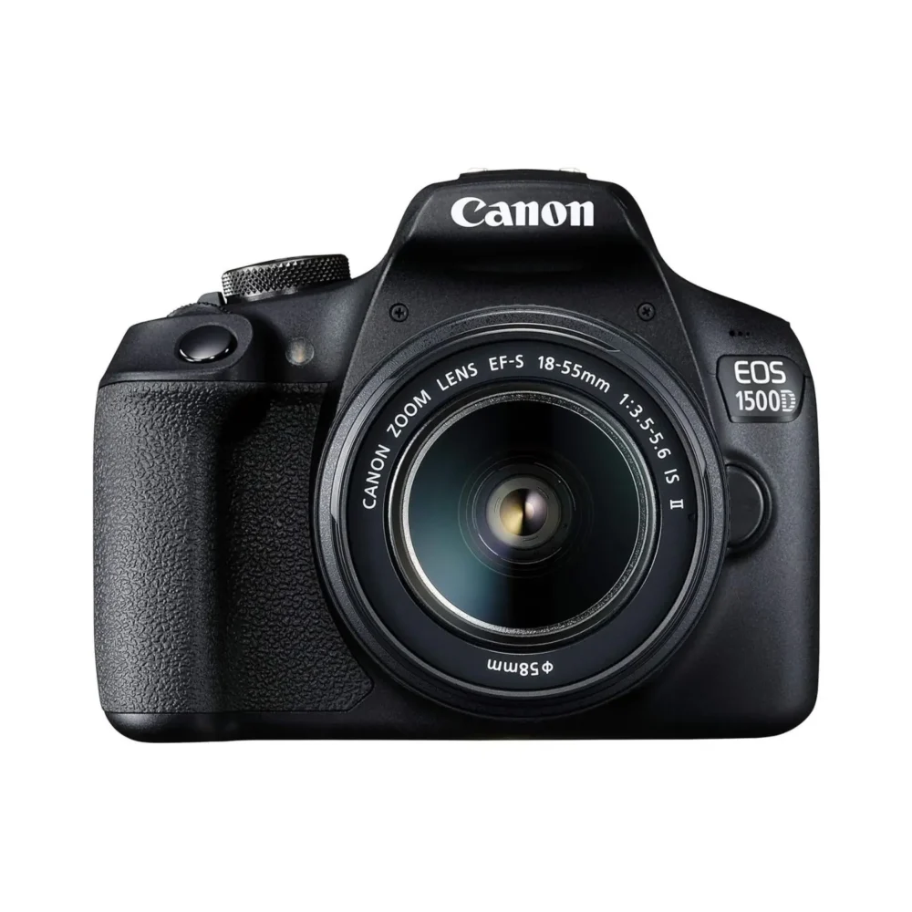 Canon EOS 1500D DLSR Camera with EF S18-55 IS II Lens